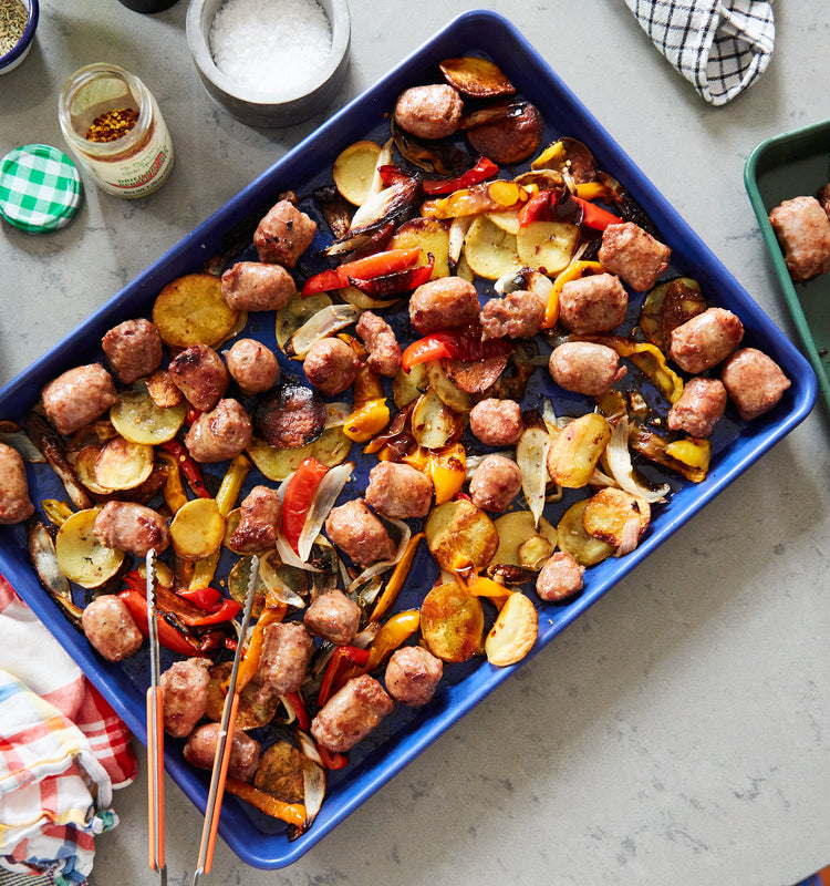 Sheet Pan Sausage & Peppers