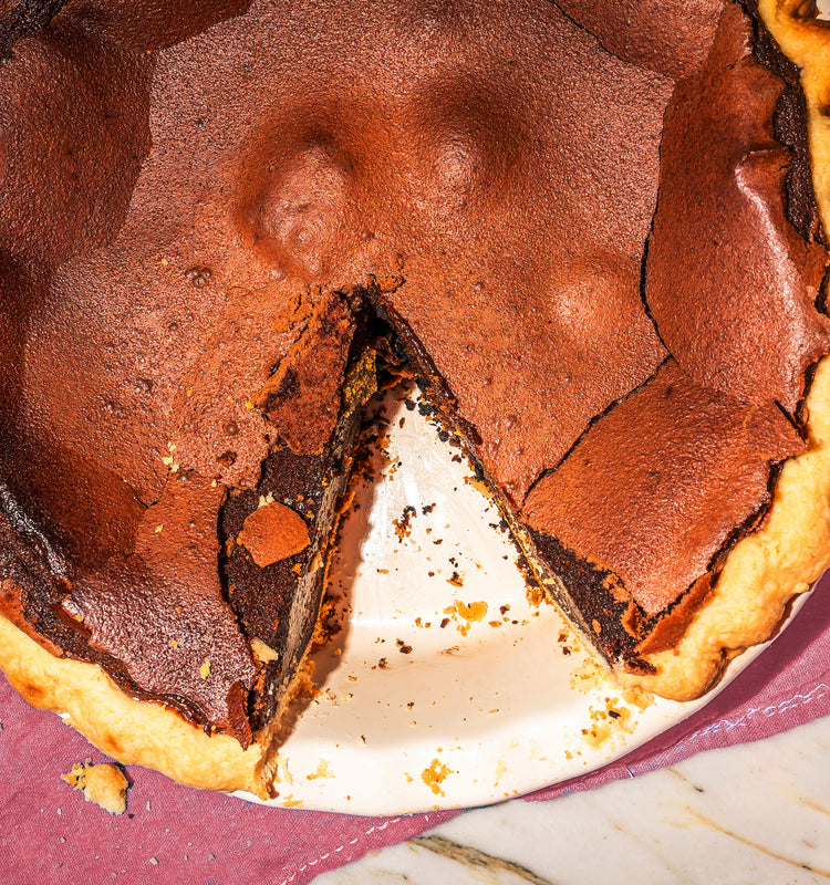 Salty Chocolate Chess Pie